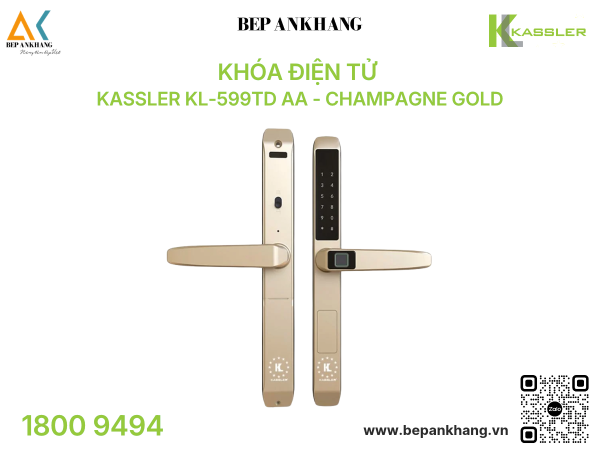 Khóa điện tử Kassler KL-599TD AA - Champagne Gold